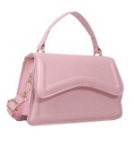 Taske: Miss Helena, lyserød klassisk taske 👜